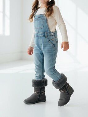 Monnalisa Shearling Tall Boots 34 3 US